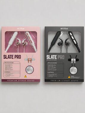 Vibe Slate Pro Wireless Earphones Magnetic Design - Both Pair 1 Price